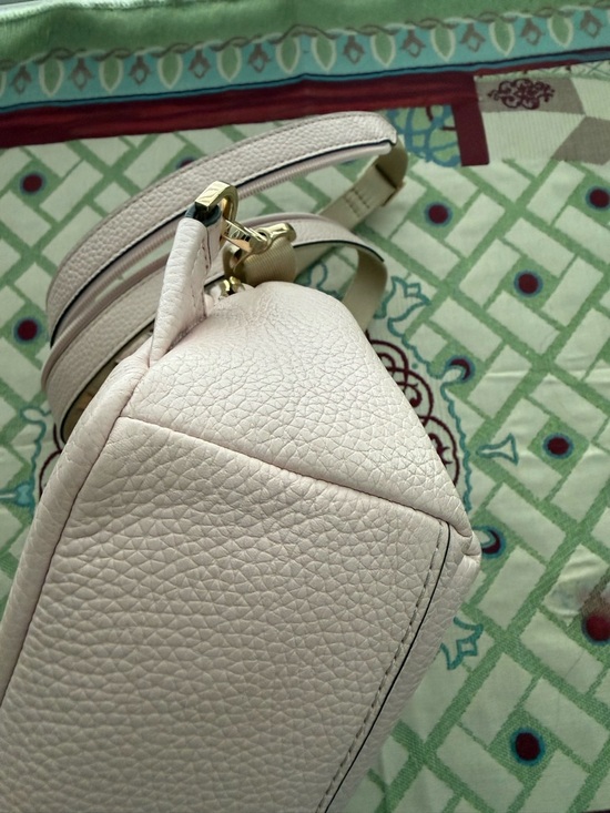 Michael Kors Erin S blush  Pebbled Leather convertible Mini Backpack main image 5